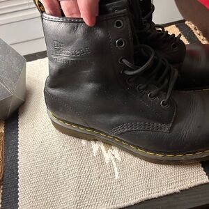 Vintage 90's Dr. Martens Black Leather Lace-Up Boots